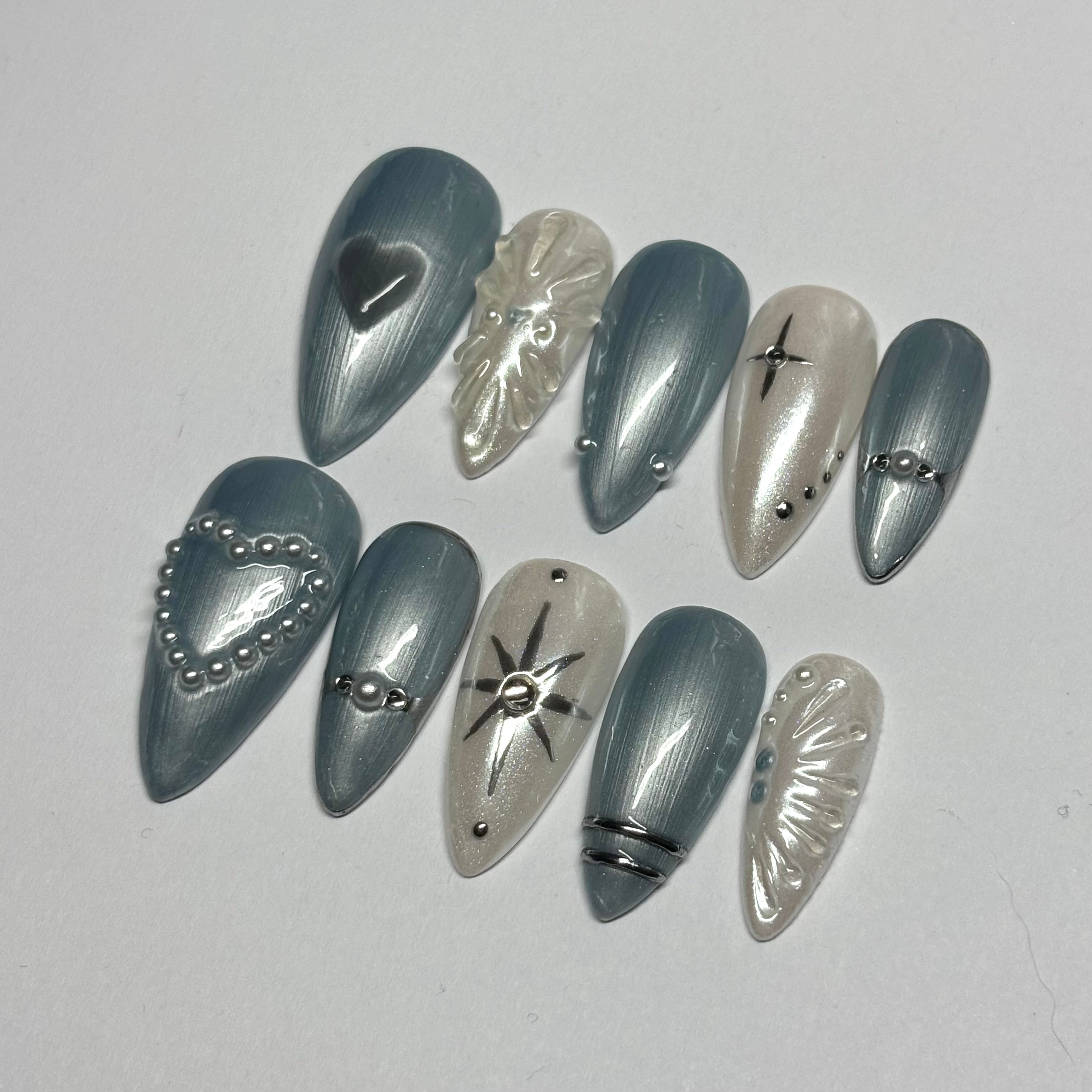 Pearly blue