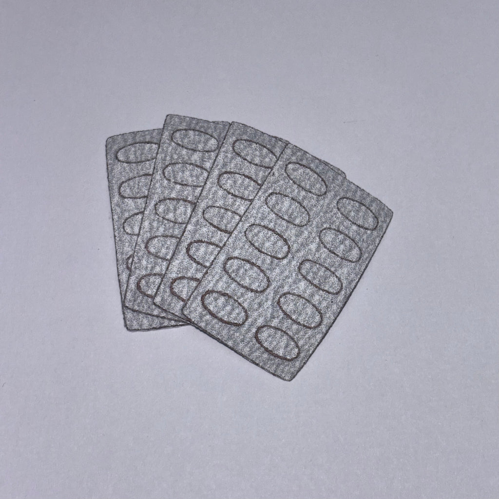 Foglio di carta vetrata adesiva