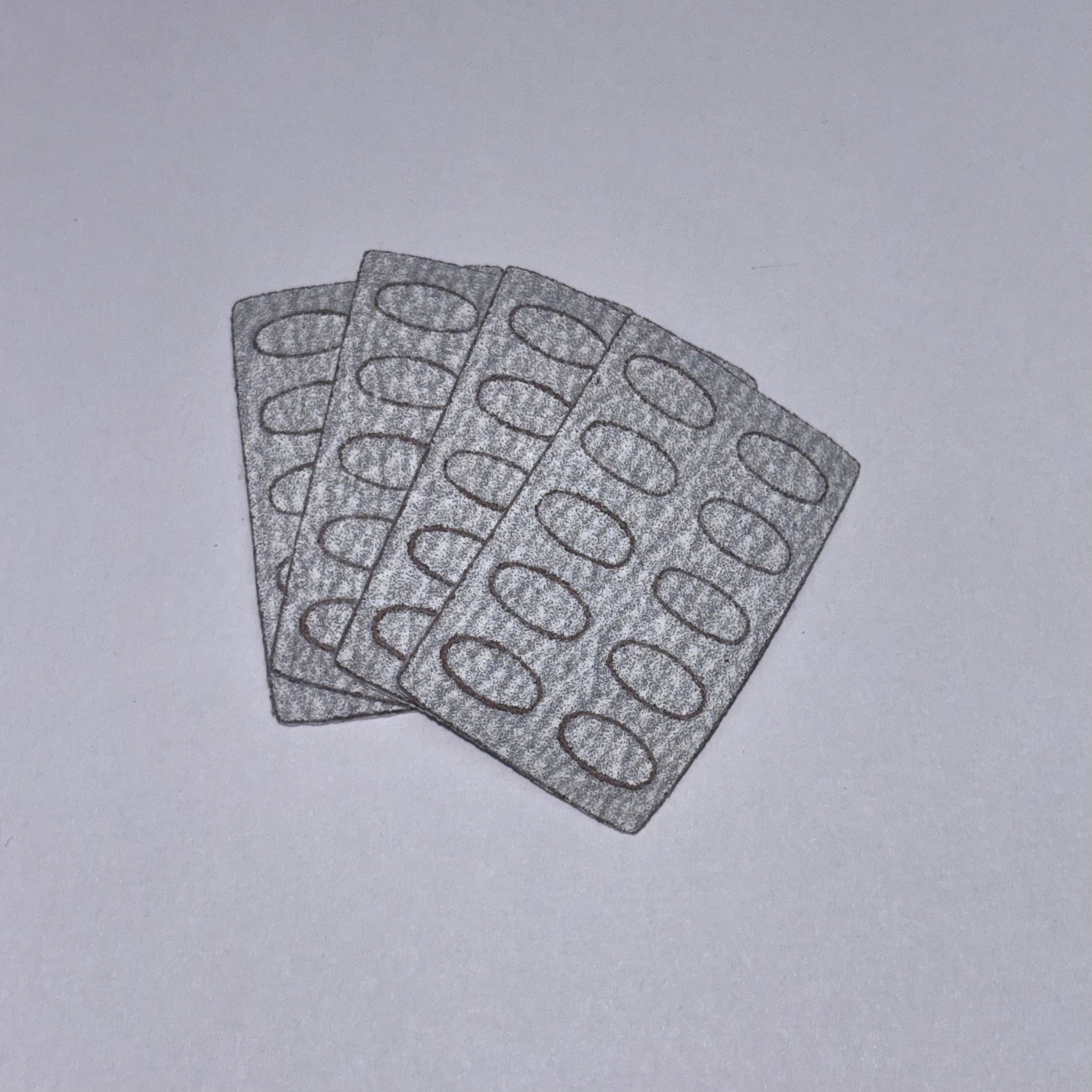 Foglio di carta vetrata adesiva
